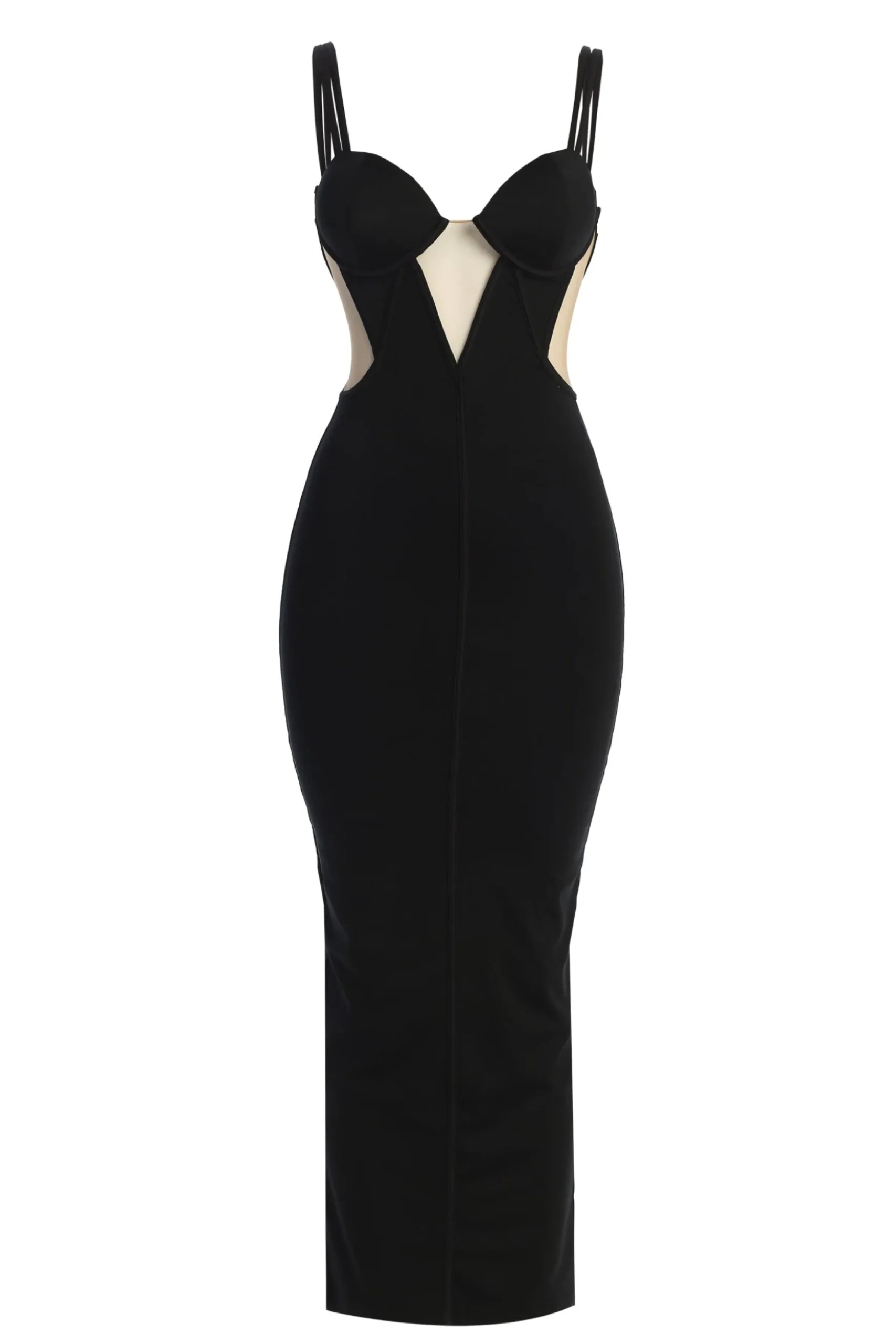 JLUXLABEL Black Enchantment Bustier Maxi Dress