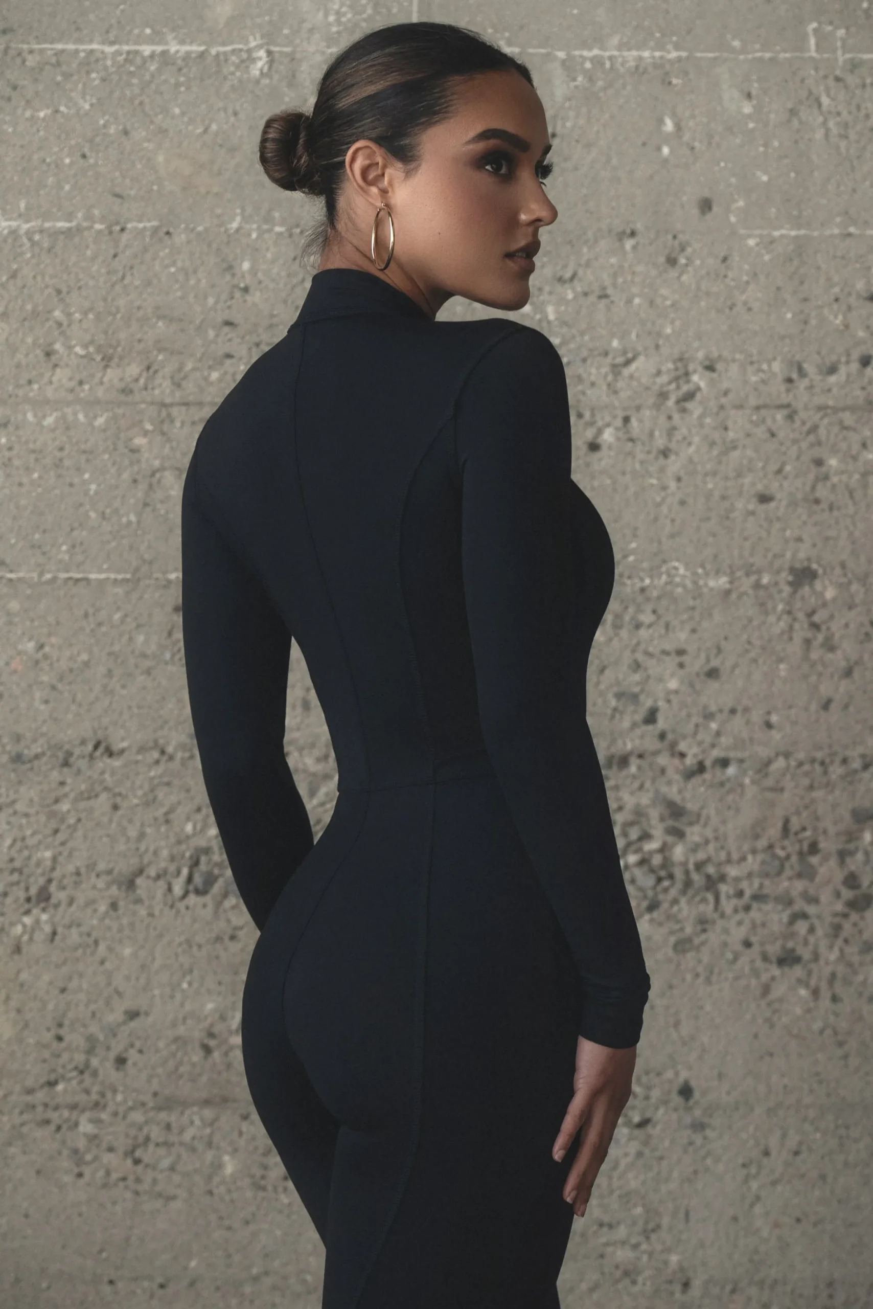 JLUXLABEL Black Galilea High Neck Jumpsuit