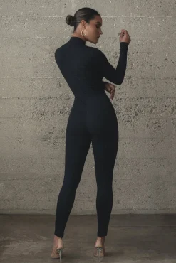 JLUXLABEL Black Galilea High Neck Jumpsuit