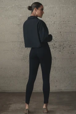 JLUXLABEL Black Galilea High Neck Jumpsuit