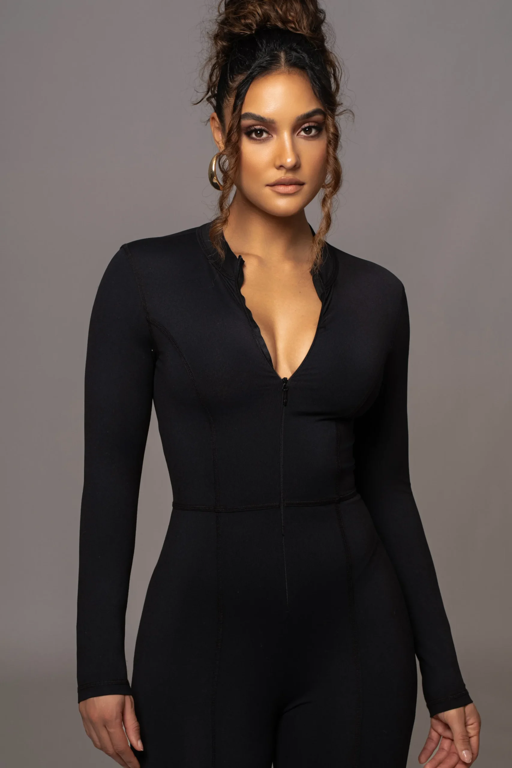 JLUXLABEL Black Galilea High Neck Jumpsuit
