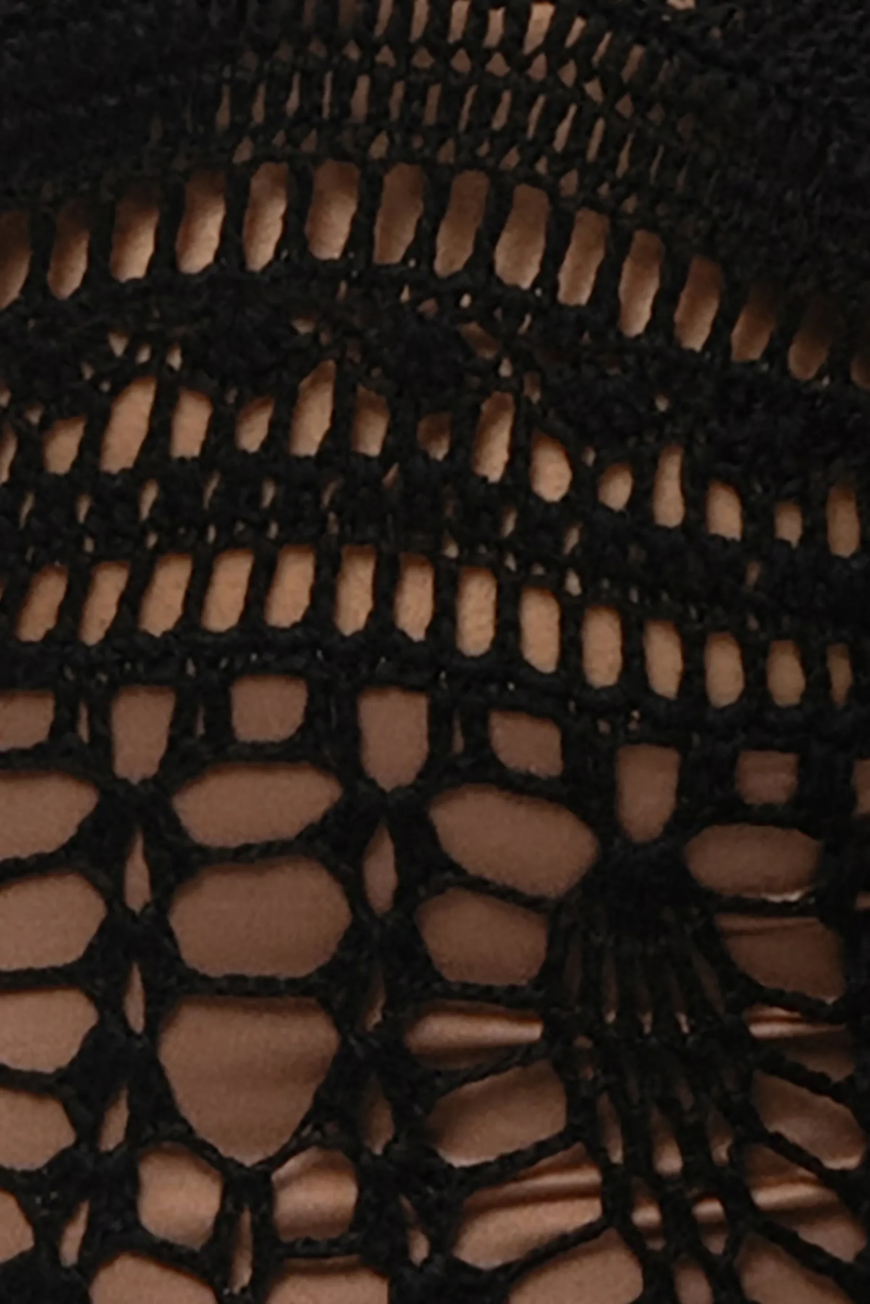 JLUXLABEL Black Great Escape Crochet Maxi Dress