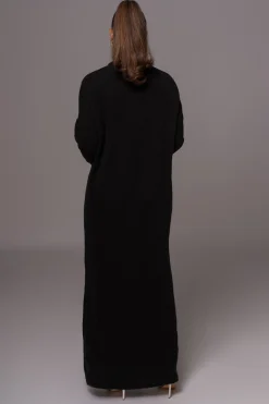 JLUXLABEL Black Hartley Knit Maxi Dress