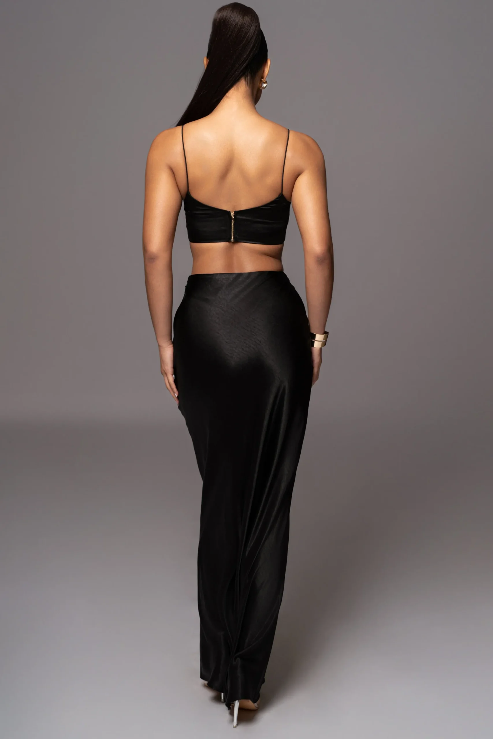 JLUXLABEL Black Isella 2-Piece Skirt Set