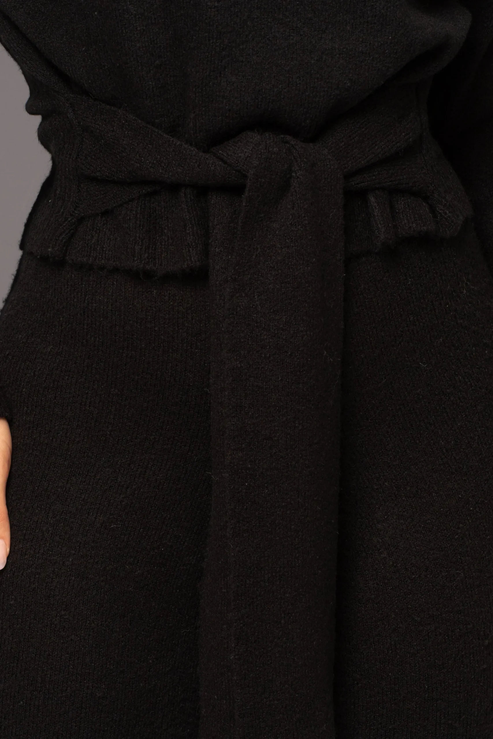 JLUXLABEL Black Ivy Sweater Knit Pant Set