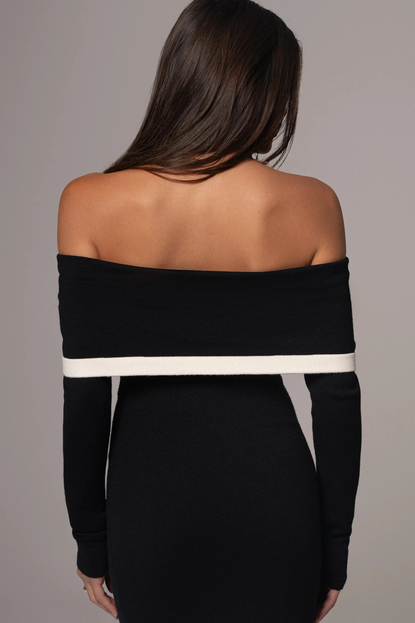 JLUXLABEL Black Janet Off Shoulder Maxi Dress