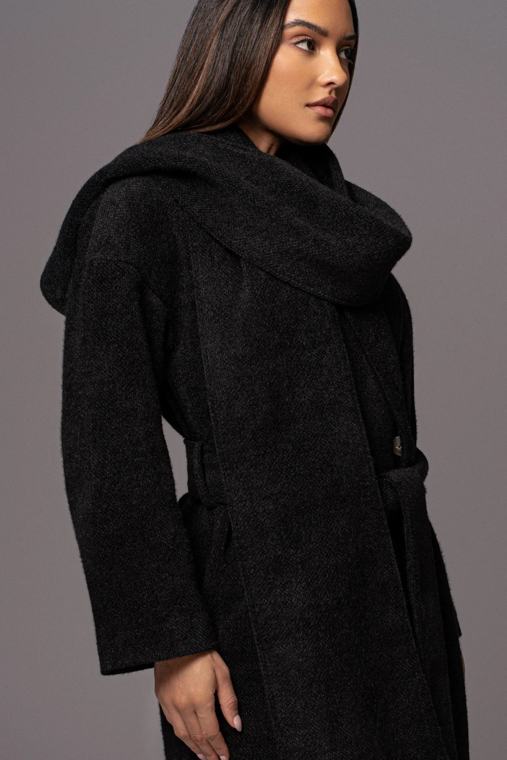 JLUXLABEL Black Jonah Coat