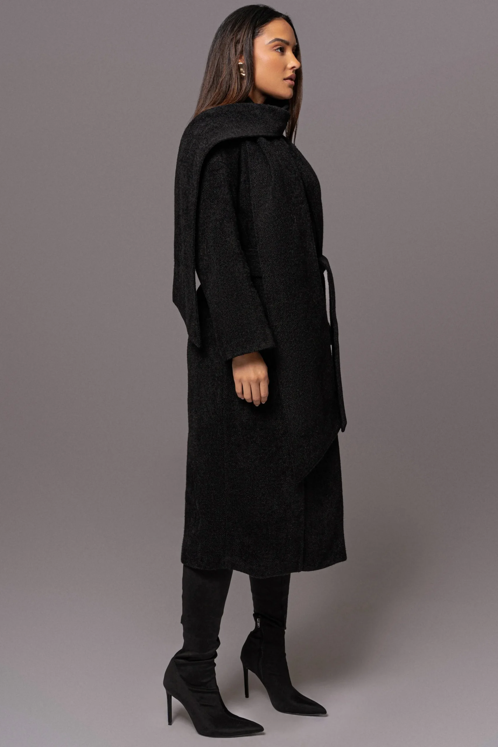 JLUXLABEL Black Jonah Coat