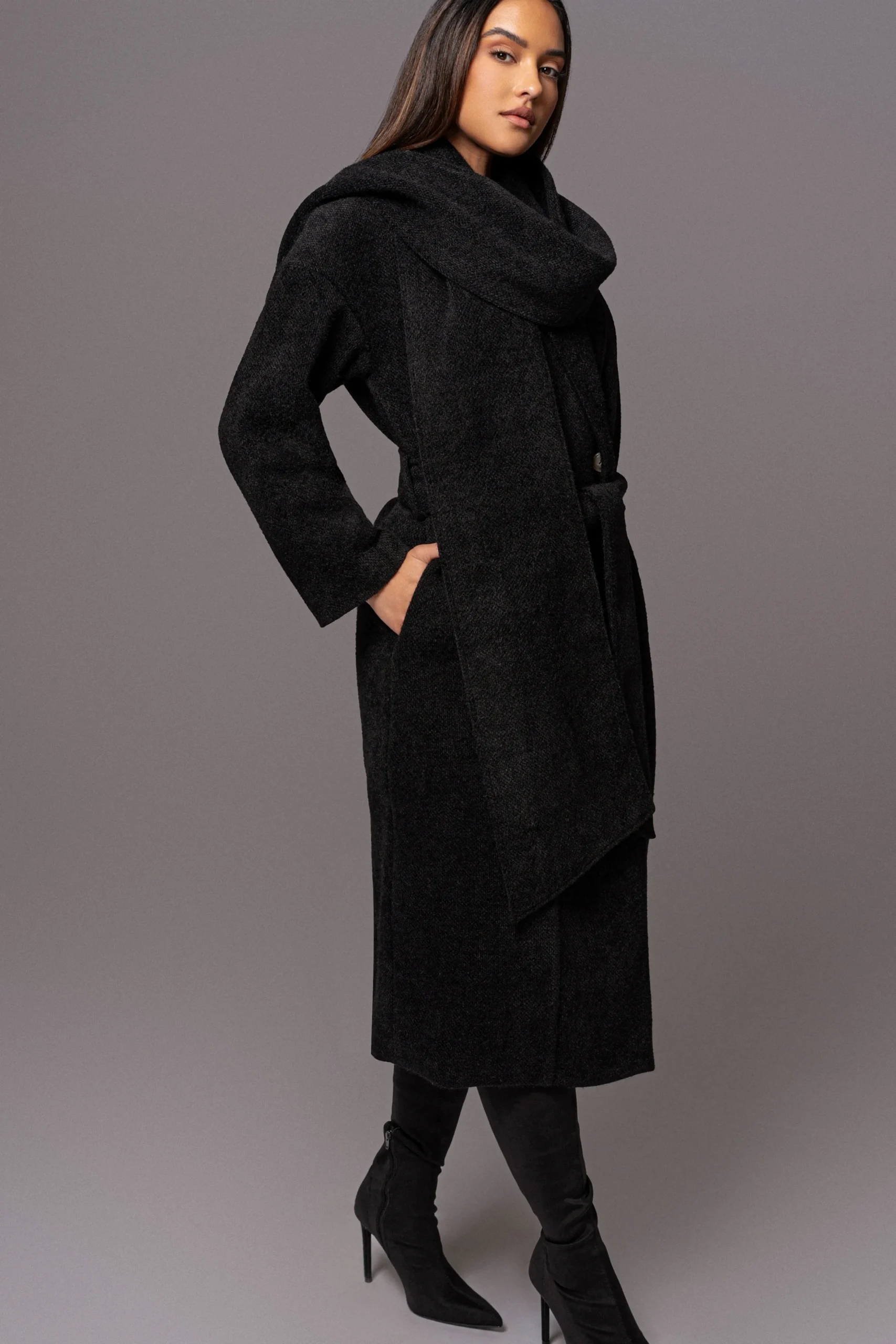 JLUXLABEL Black Jonah Coat