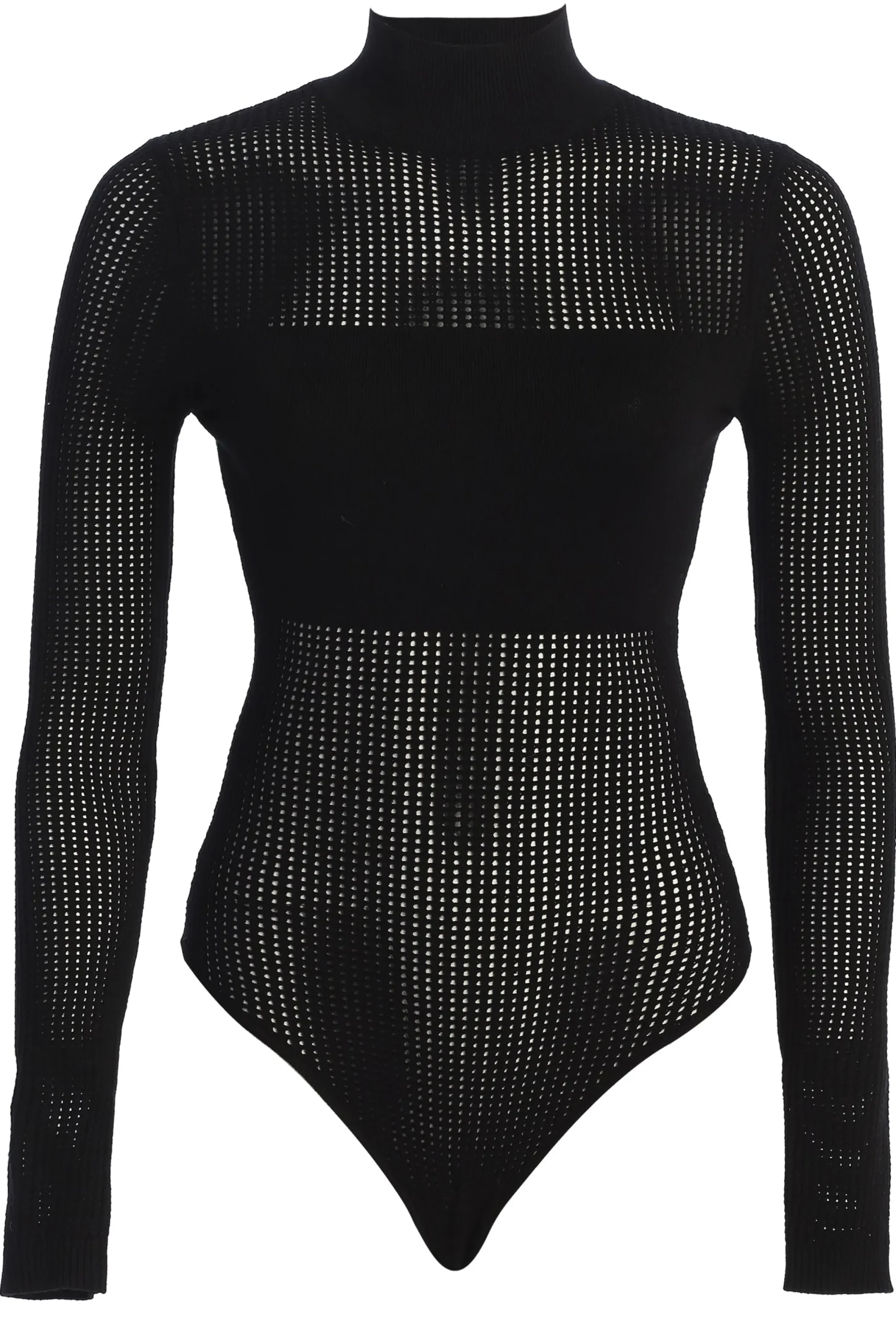 JLUXLABEL Black Klaudette Knit Bodysuit