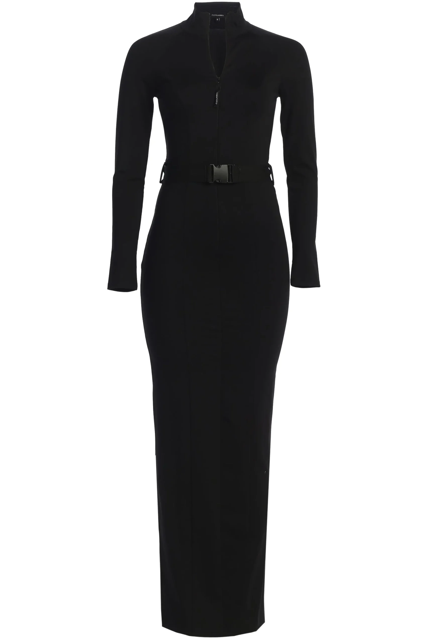 JLUXLABEL Black Movement Mock Maxi Dress