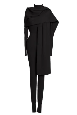 JLUXLABEL Black Naaya Ribbed Leggings