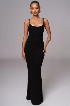 JLUXLABEL Black Nautical Escape Maxi Dress