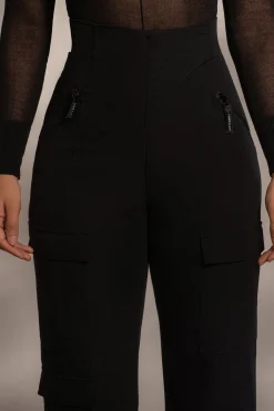 JLUXLABEL Black Nyah Nylon Utility Pants