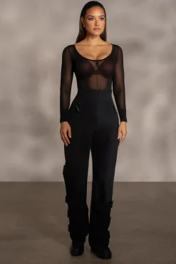 JLUXLABEL Black Nyah Nylon Utility Pants