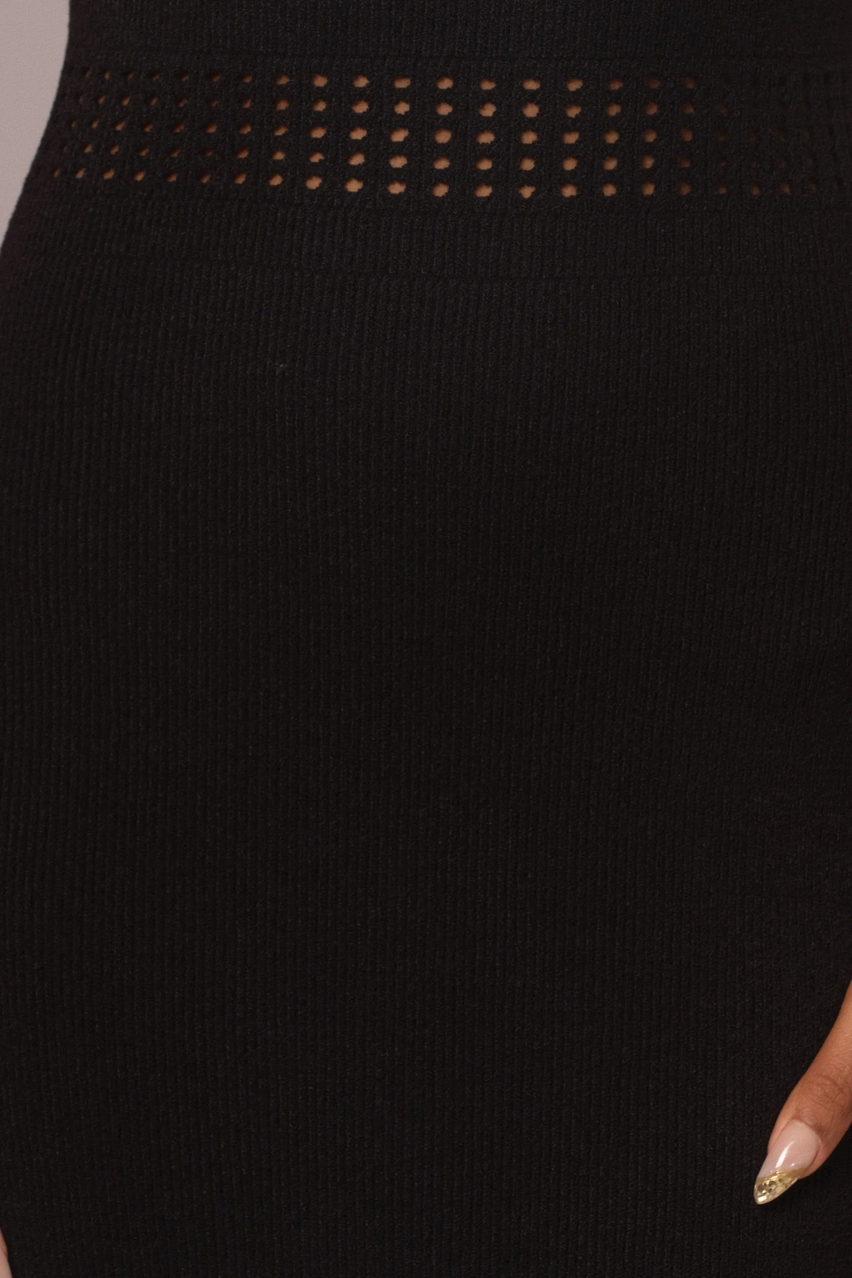 JLUXLABEL Black Palm Springs Knit Maxi Dress