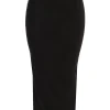 JLUXLABEL Black Phoenix Suede Skirt
