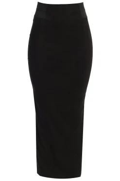 JLUXLABEL Black Phoenix Suede Skirt