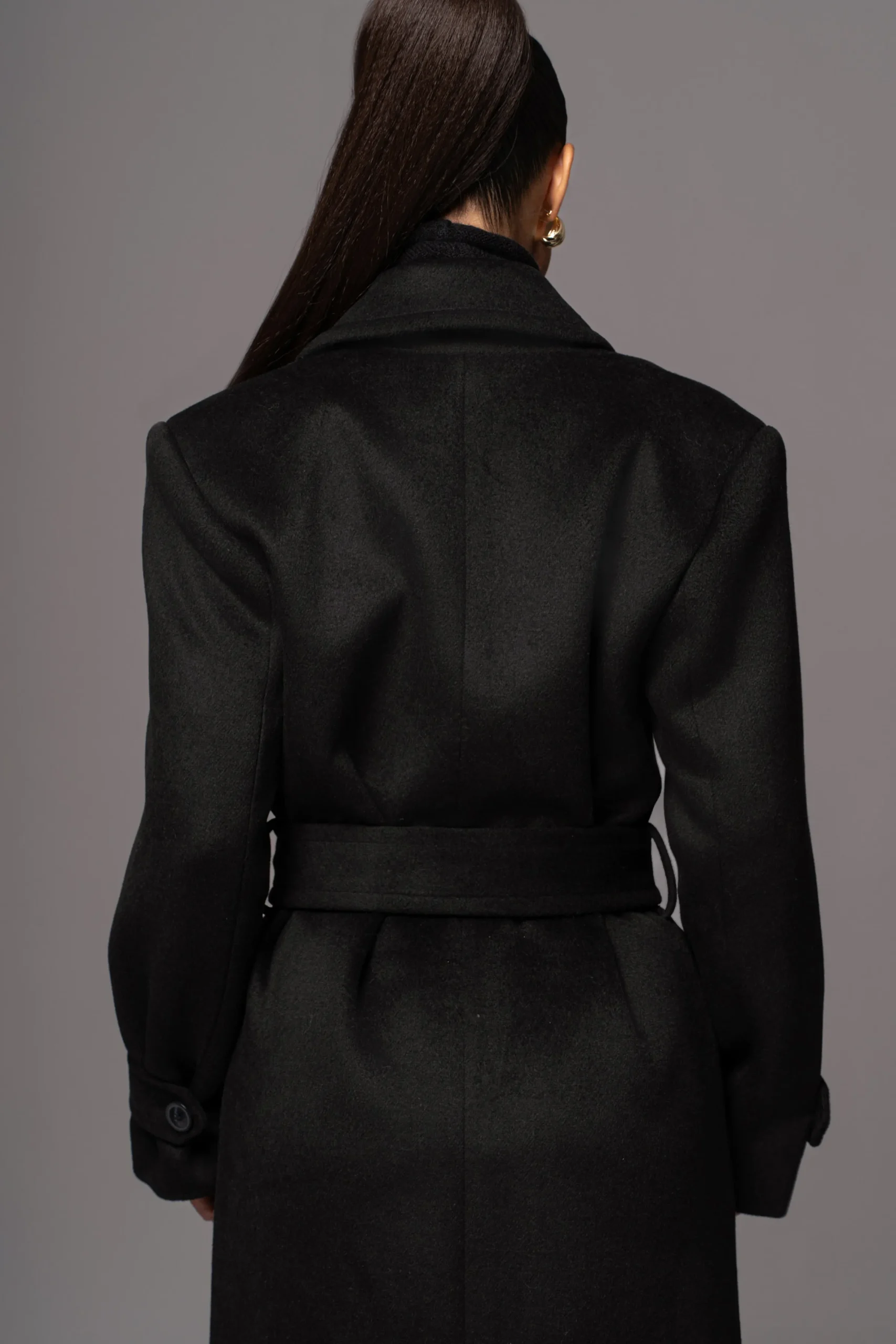 JLUXLABEL Black Rain Or Shine Longline Coat