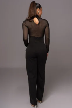 JLUXLABEL Black Santiana Turtleneck Top
