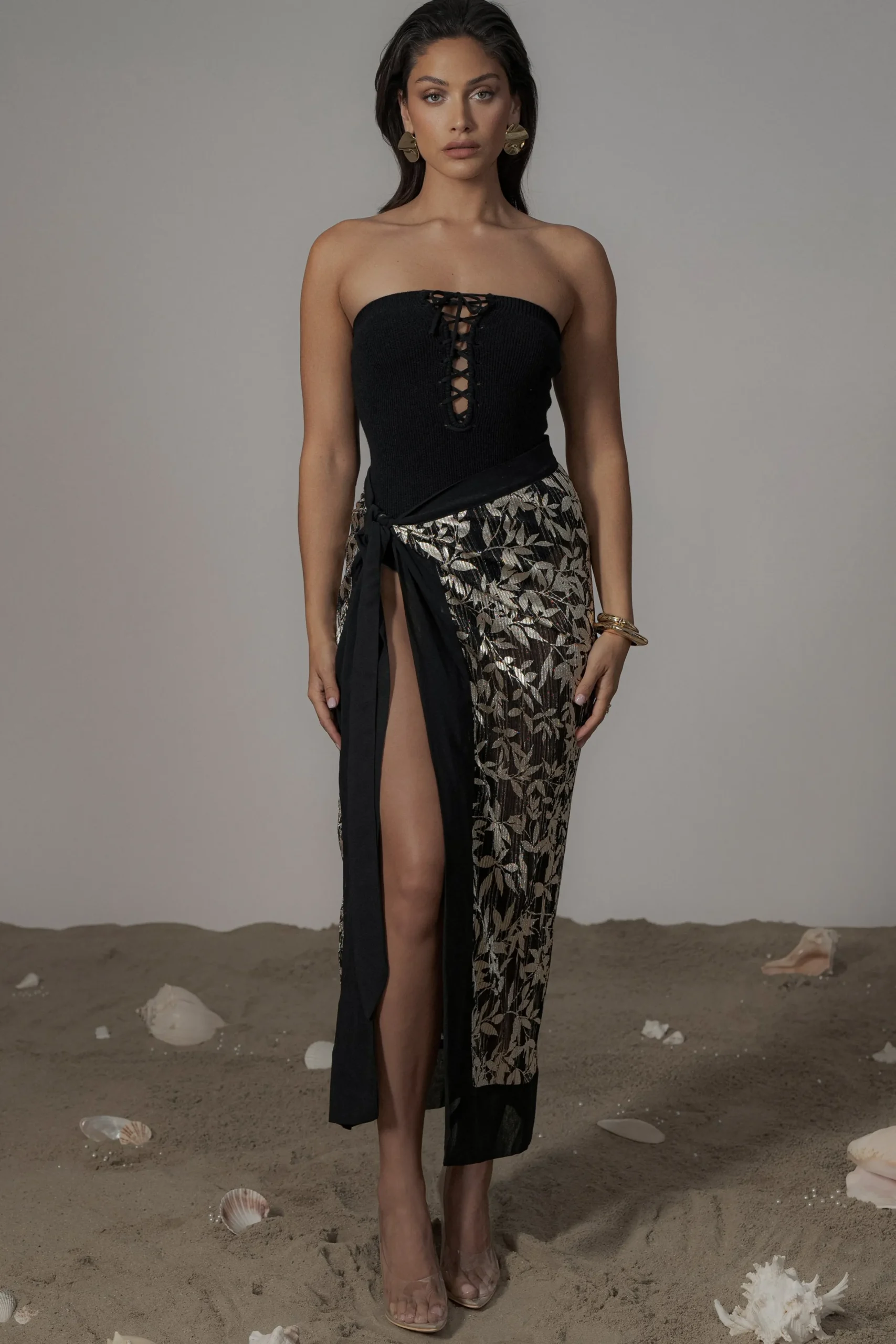 JLUXLABEL Black Seabound Bodysuit