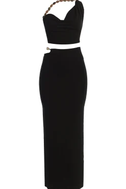 JLUXLABEL Black Skye Knit Skirt Set
