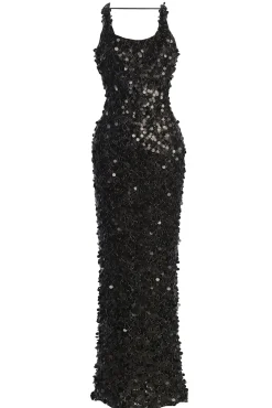 JLUXLABEL Black Sparkling Moments Sequin Maxi Dress