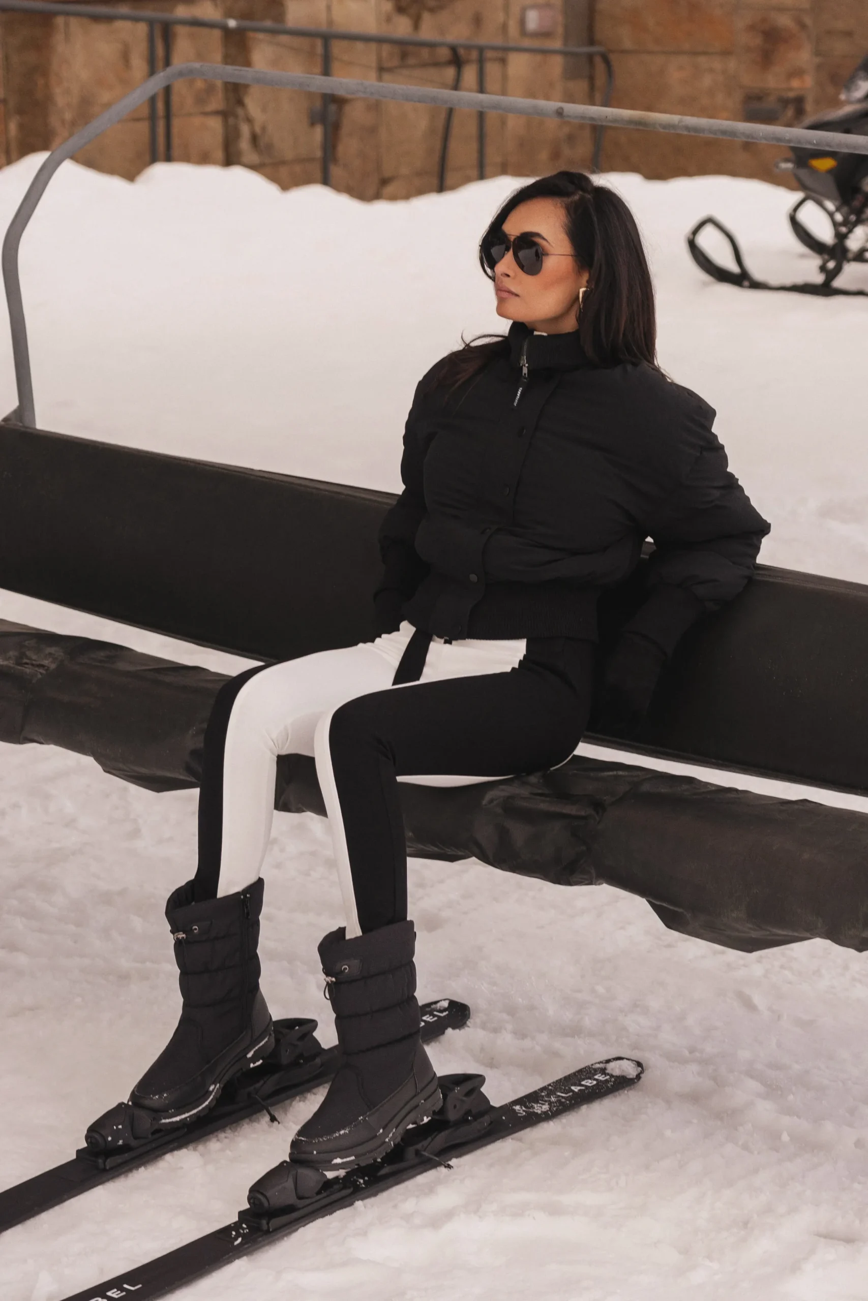 JLUXLABEL Black Stassie Ribbed Jacket