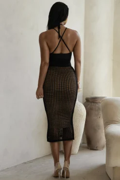 JLUXLABEL Black Summer Bliss Crochet Set