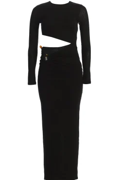 JLUXLABEL Black Summer Romance Cutout Dress