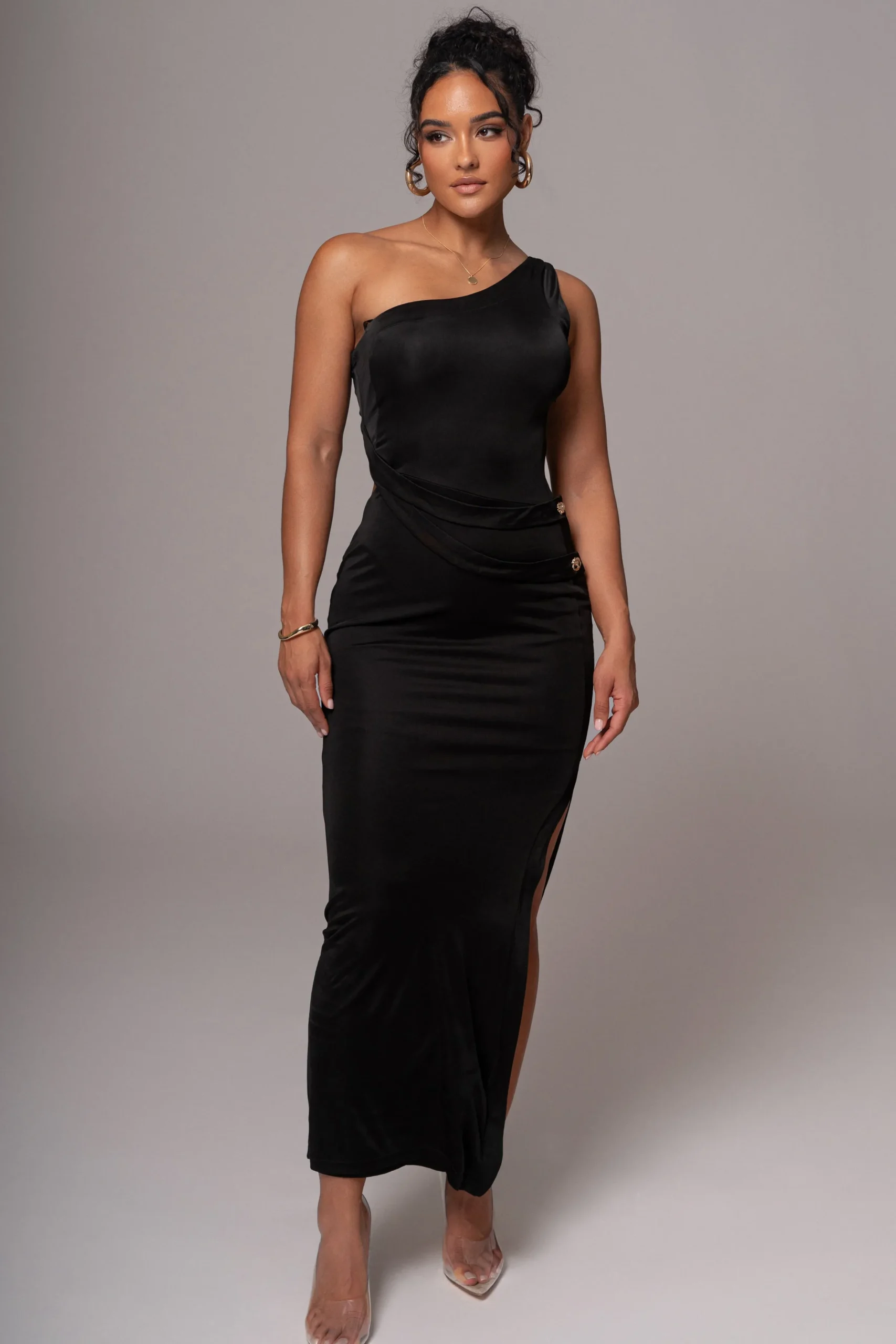 JLUXLABEL Black Surrey Maxi Dress