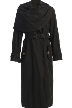 JLUXLABEL Black The Classic Trench Coat