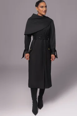 JLUXLABEL Black The Classic Trench Coat