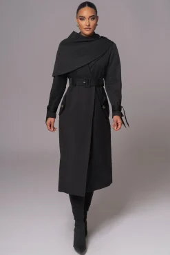 JLUXLABEL Black The Classic Trench Coat