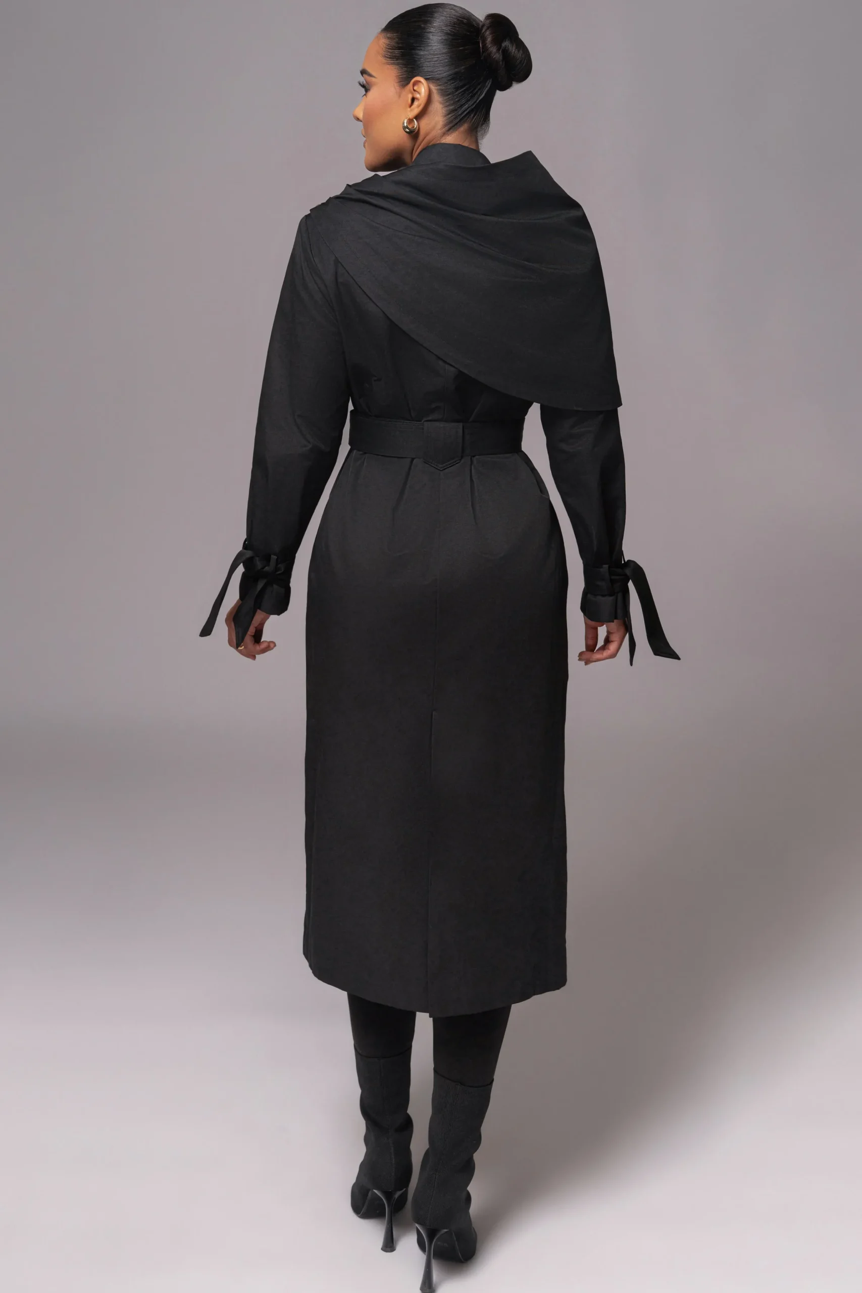 JLUXLABEL Black The Classic Trench Coat