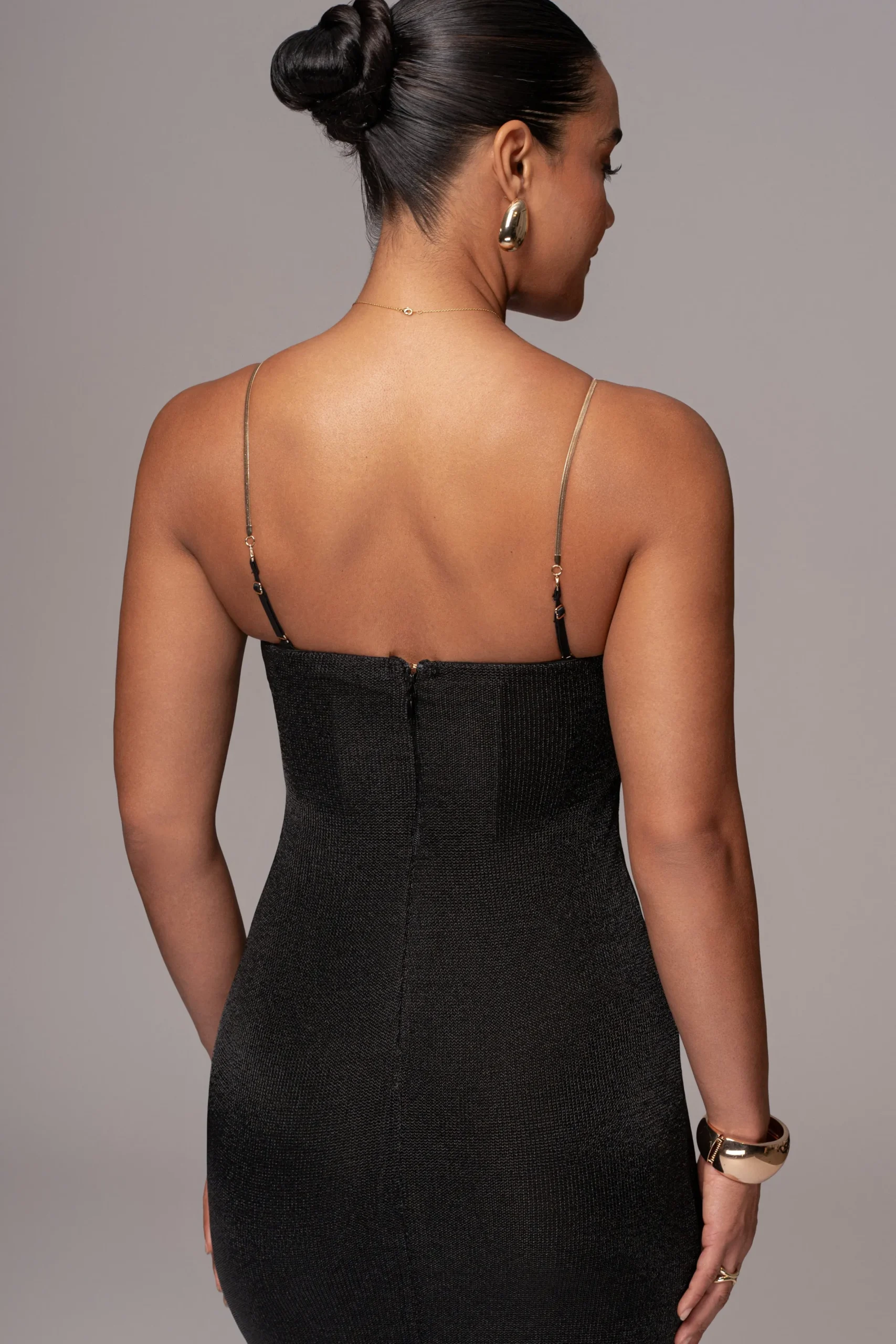 JLUXLABEL Black Twilight Elegance Maxi Dress
