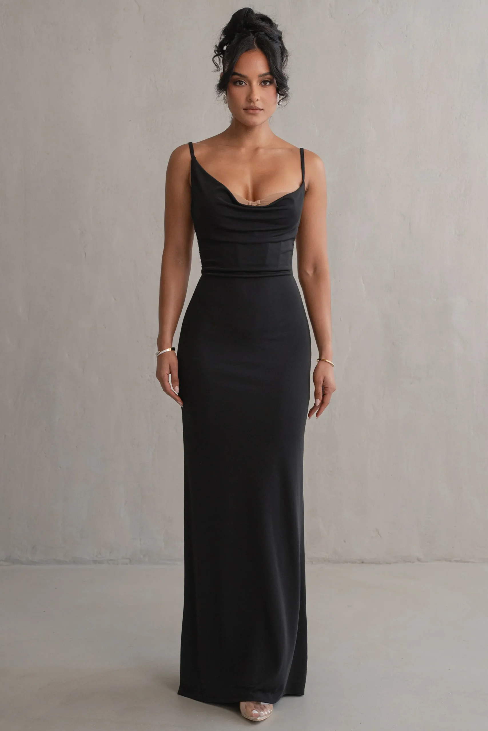 JLUXLABEL Black Until Forever Maxi Dress