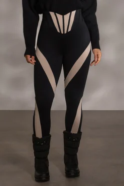 JLUXLABEL Black Valen High Waisted Leggings