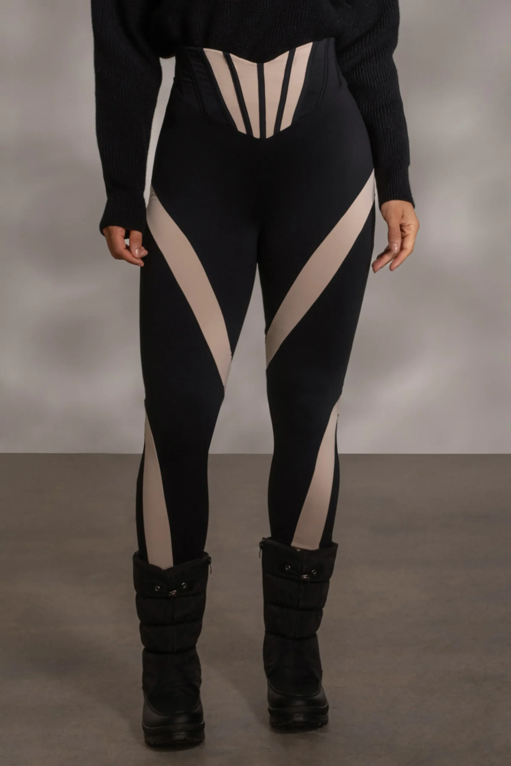 JLUXLABEL Black Valen High Waisted Leggings
