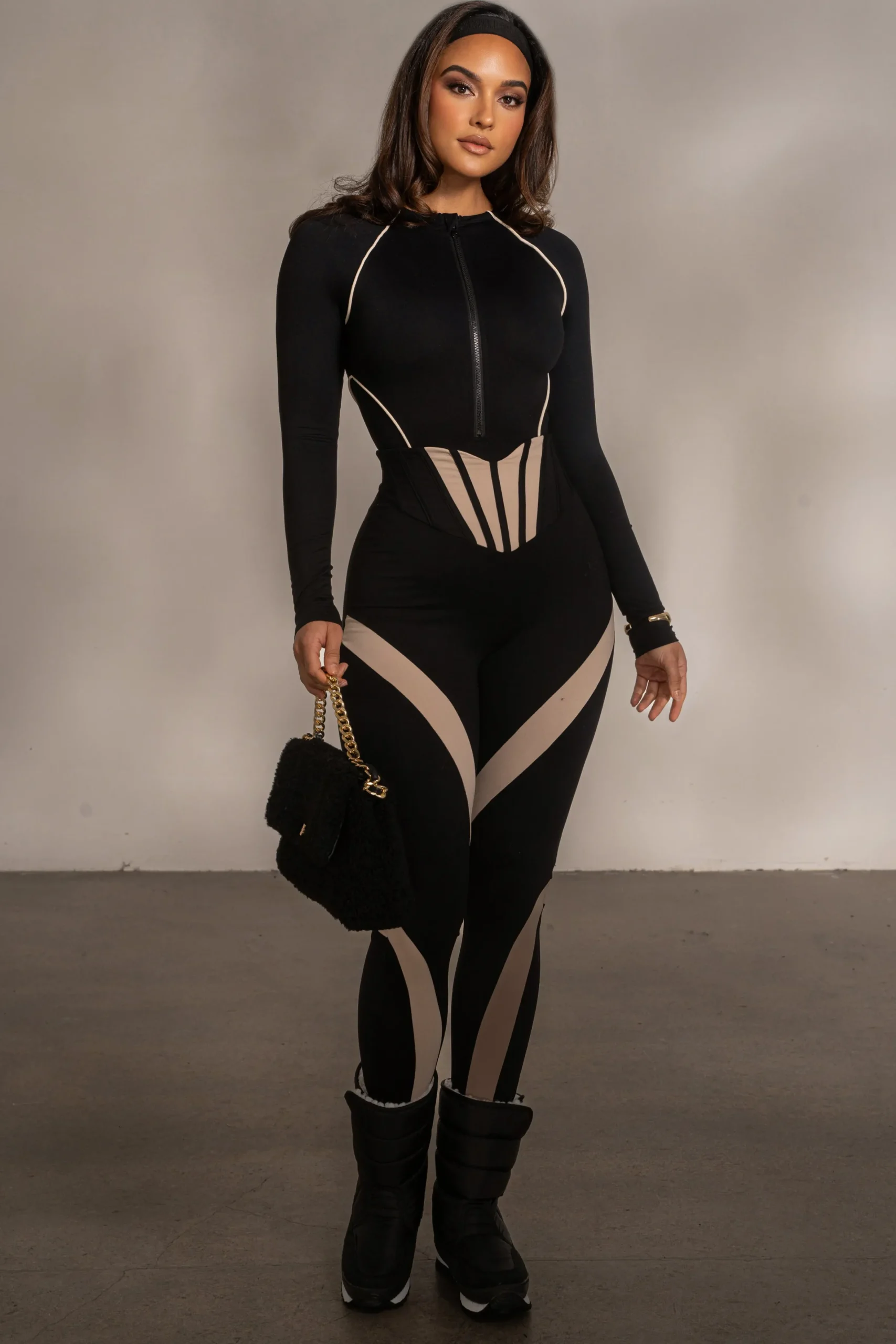 JLUXLABEL Black Valen High Waisted Leggings