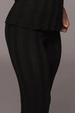 JLUXLABEL Black West Bound Sweater Set