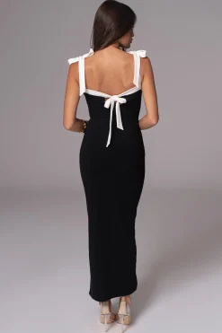 JLUXLABEL Black/Beige Clarice Reversible Maxi Dress