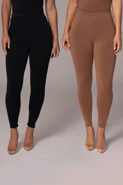 JLUXLABEL Black/Pecan Everyday Reversible Leggings
