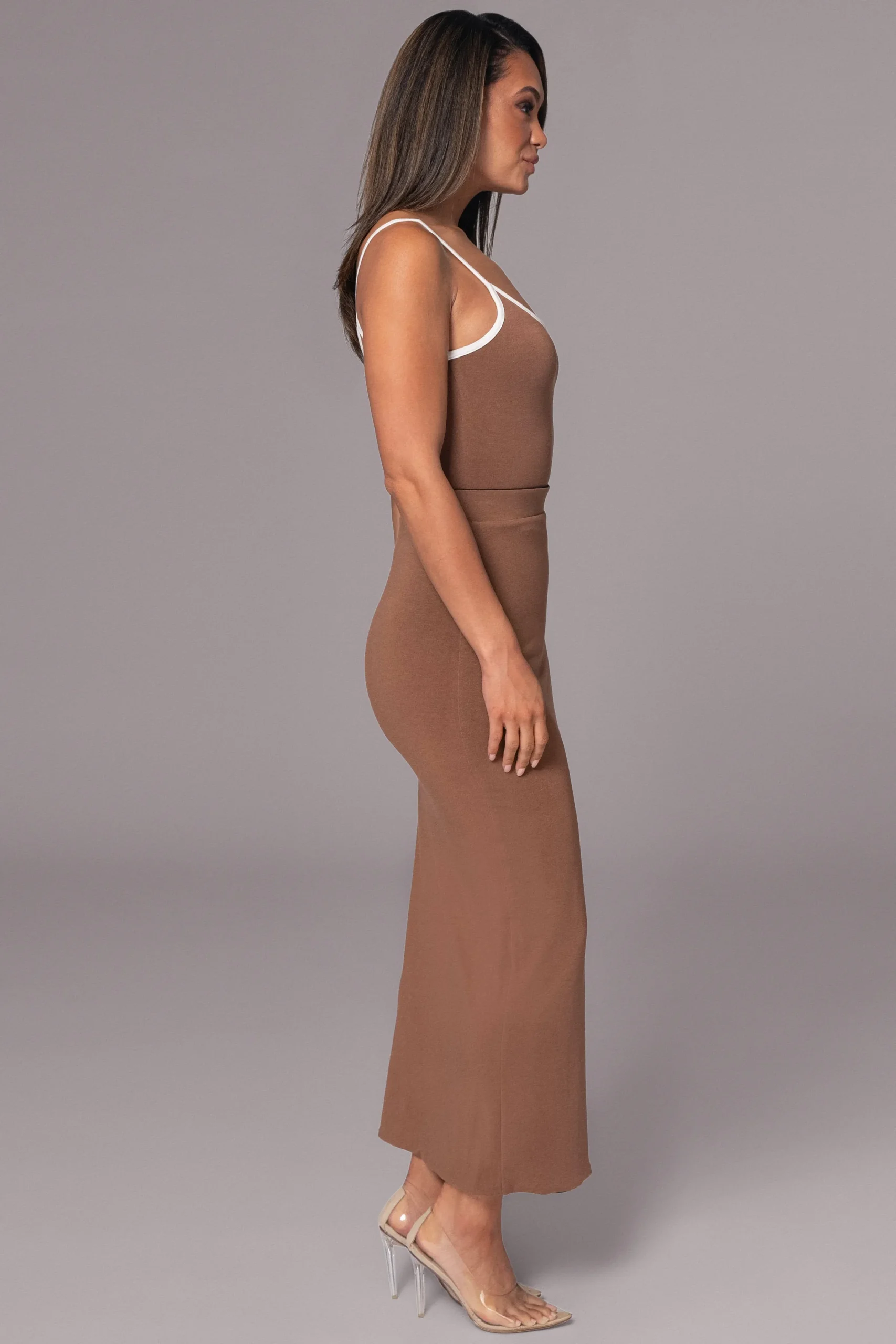 JLUXLABEL Black/Pecan Tash Reversible Cami Top