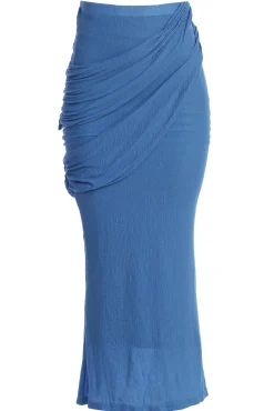 JLUXLABEL Blue Paradise Hills Maxi Skirt