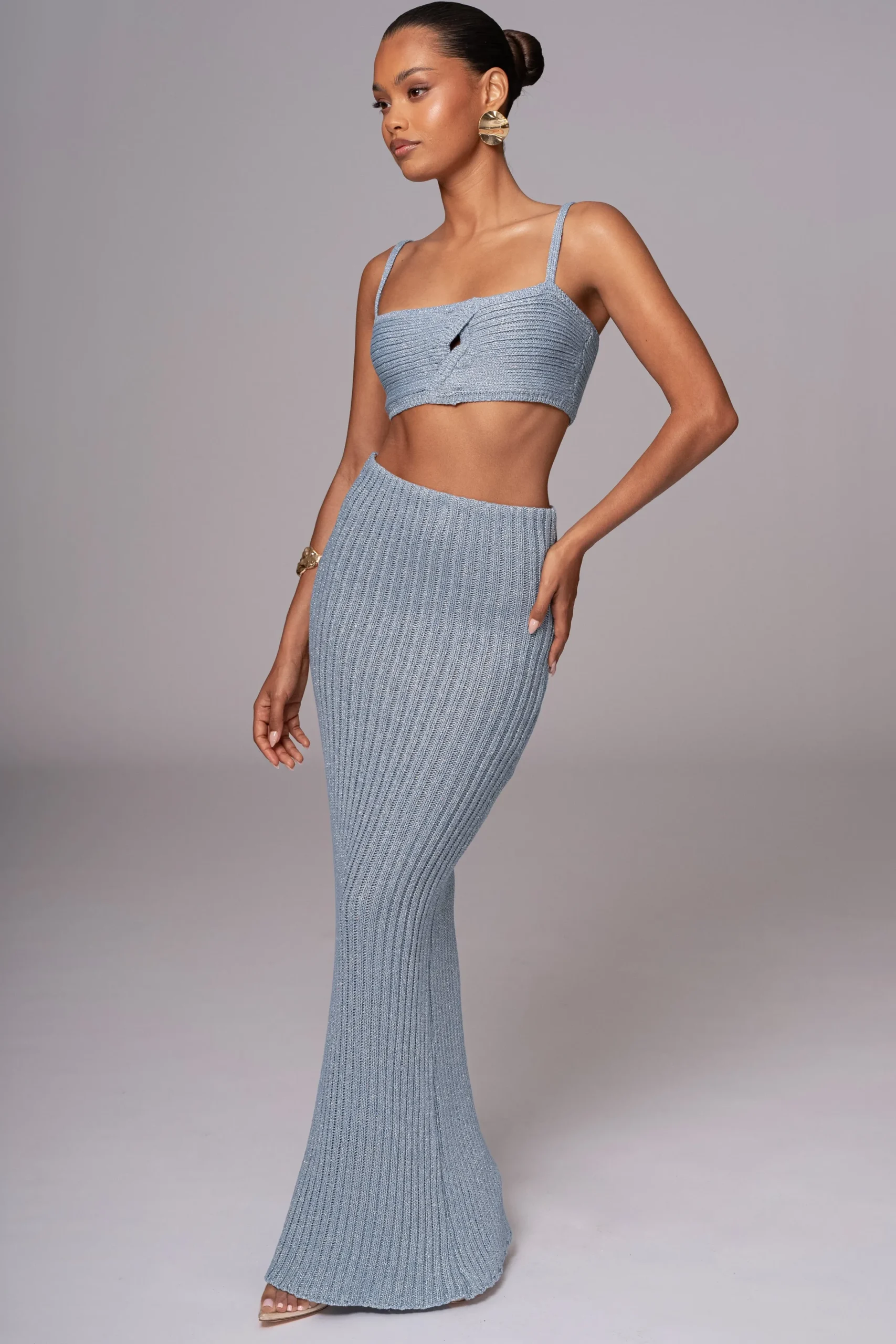 JLUXLABEL Blue Sunny Skirt Set