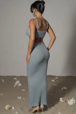 JLUXLABEL Blue Sunny Skirt Set