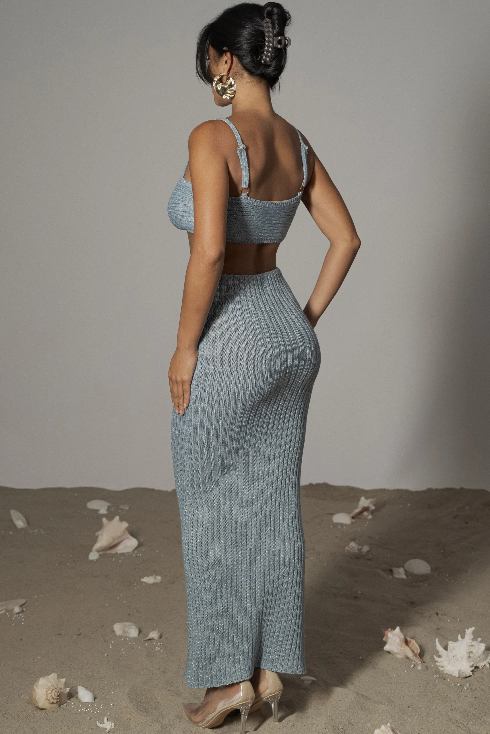 JLUXLABEL Blue Sunny Skirt Set