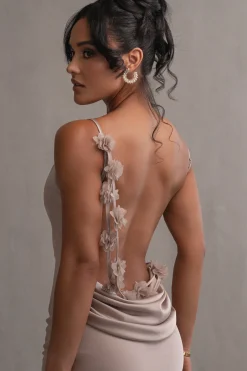 JLUXLABEL Bronze Down The Aisle Satin Gown
