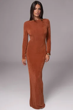 JLUXLABEL Bronze/Sienna Ashton Reversible Maxi Dress